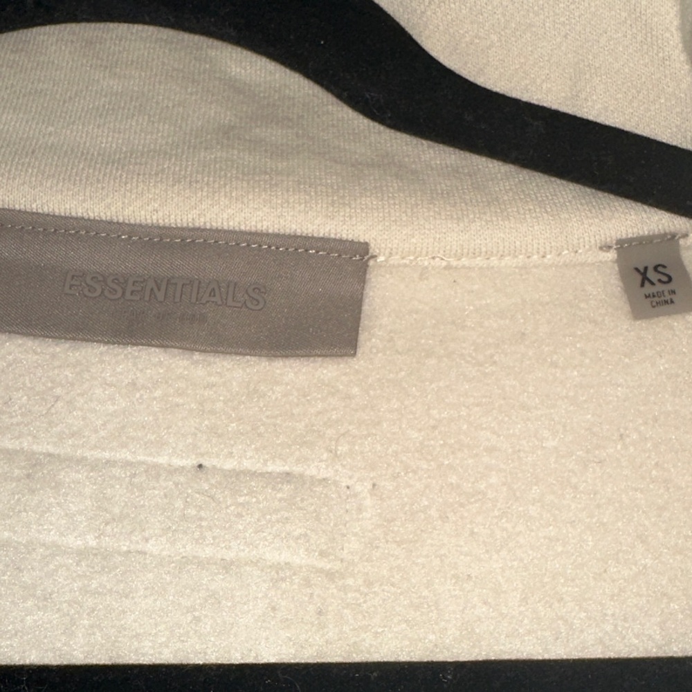 Essentials Cream High-Collar Zip Jacket - image 4